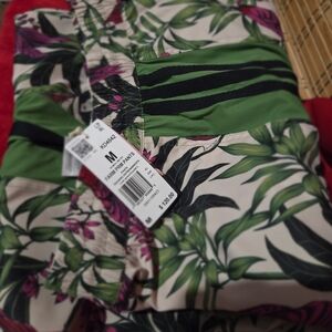 adidas- Farm RIO-  Floral Print Track Pants - Green and Pink